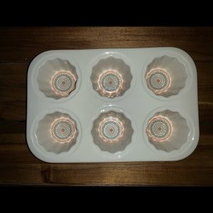 Seasonal Fall Ceramic & Enamel Muffin Tray